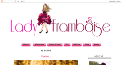 Desktop Screenshot of ladyframboise.com